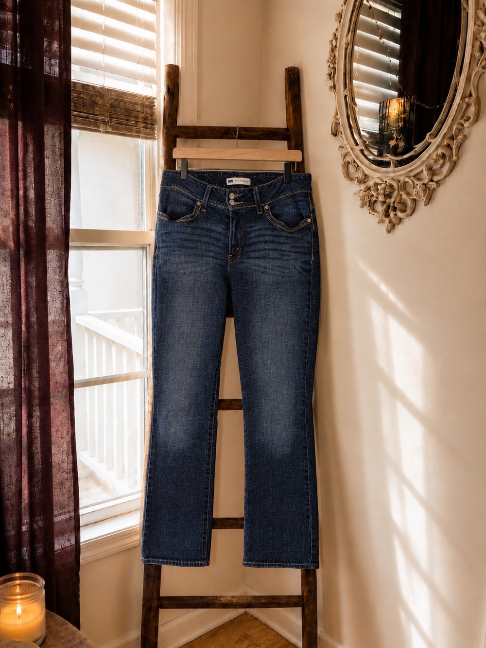 Levi’s 529 Curvy Bootcut Jeans Classic Flattering Fit Women’s Denim